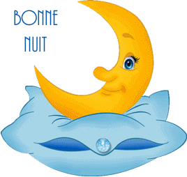 bonne nuit lune et coussin